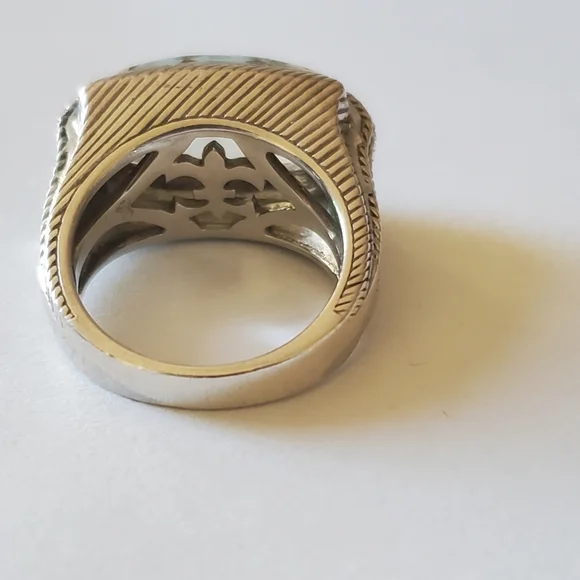Judith Ripka Sterling Silver & Prasiolite Ring, Size 6 - Picture 6 of 13